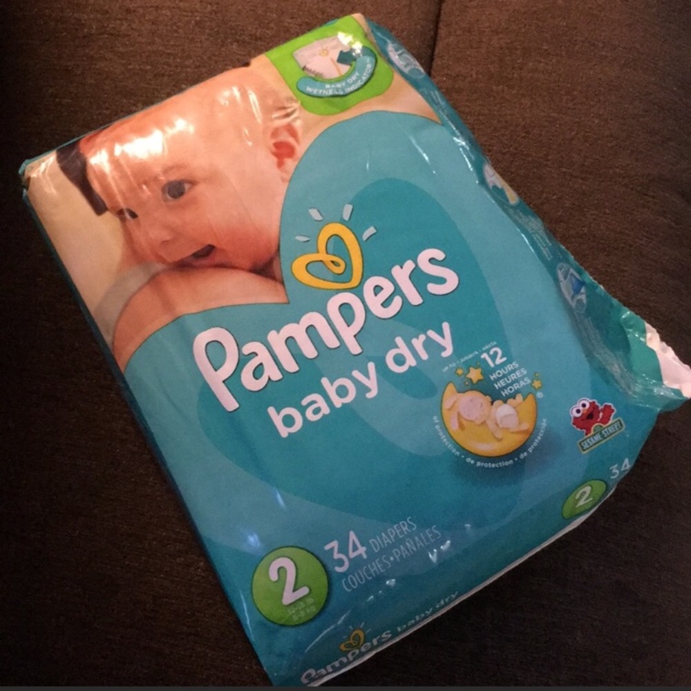 Size 2 Pampers diapers